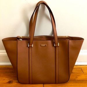 Authentic Brown Kate Spade Shoulder Tote Bag Purse